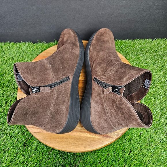 FitFlop Womens Supermod Bootie Suede Leather Ankle Boot Shoes Chocolate Size 10 - Picture 8 of 11